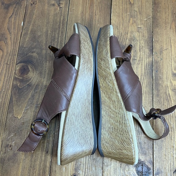 Dansko Brown Wedge Sandals - Picture 6 of 11